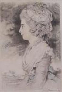 Downman, A Group Of Threeportraits, Stipple Engravings by John Downman