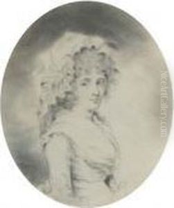 Portrait Of Lady, Half-length, In Profile To The Right