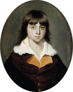 Portrait Of Master John Hyde, 
Small Half-length, In A Brown Coat,white Collar And A Cloak