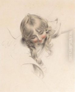Miss Charlotte Andrews Of Exeter As An Angel by John Downman