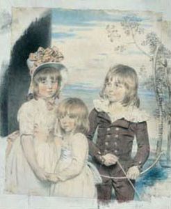 Portraits De Pierre Middleton Et De Ses Soeurs Marie Et Anne