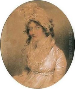 Portrait Of Elizabeth White Abbott, Nee Bowling by John Downman