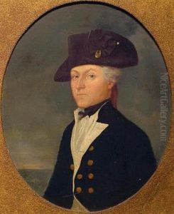 Portraits Of Lt. John Drummond R.n. And Mrs. Anastitia: Pair by John Downman