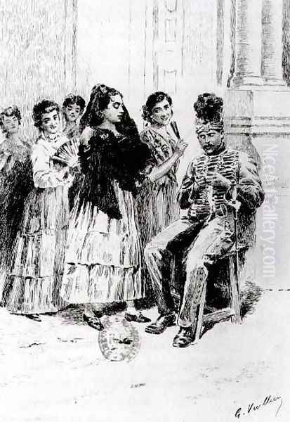Carmenby Prosper Merimee illustrated by Eugene Decisy 1866-p.1936 - view 1