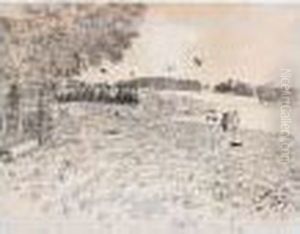 Paysage Aux Chasseurs by Raoul Dufy