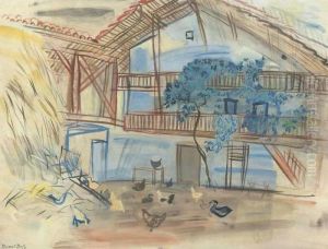 Cour De Ferme A Lestelle by Raoul Dufy