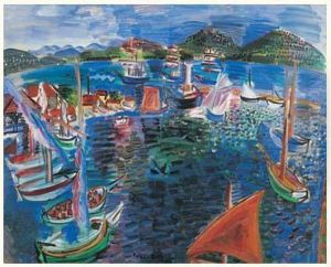 Saint-tropez, Vers 1928 by Raoul Dufy