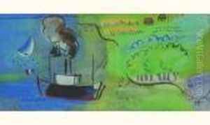 Bateau Au Large Des Cotes Normandes by Raoul Dufy