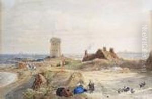 Martello Tower At Mon La Roque, Jersey