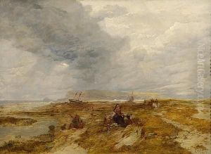 A Coastal Scene by Edward Duncan