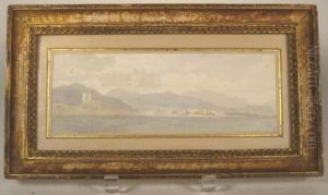 View Of Castleand Town From The Sea by Edward Duncan