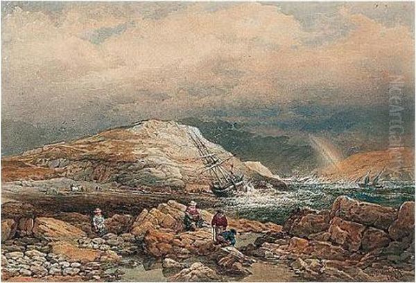 A Shipwreck Off The Coast - view 1