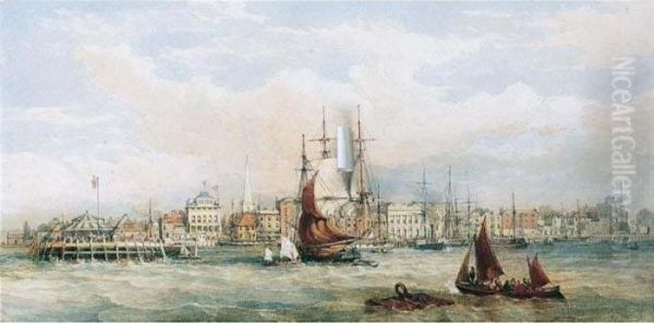 Shipping Off Southampton - view 1