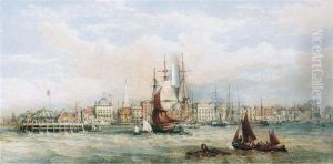 Shipping Off Southampton by Edward Duncan