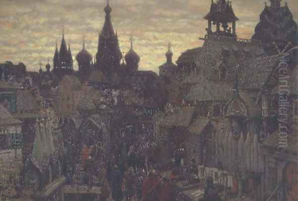 Seventeenth Century Moscow, a Street in Kitay Gorod, 1900 - view 1