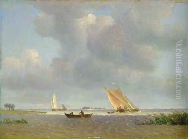 A fresh breeze on the Elbe, c.1830 - view 1