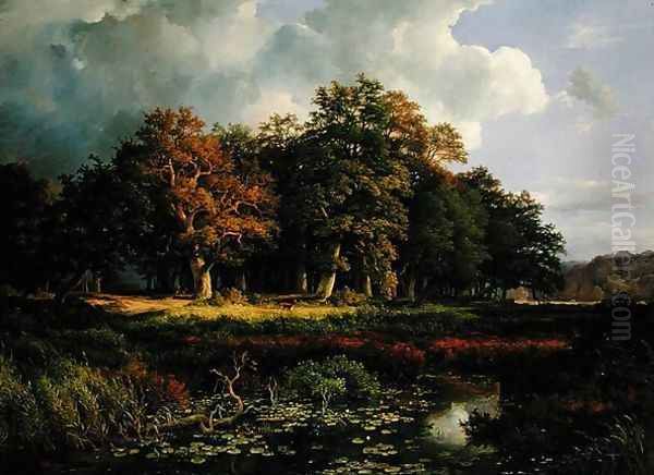 The Stangenmuhlengrund in Sachsenwald, 1852 - view 1