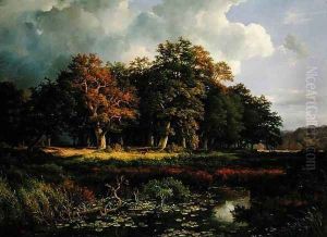 The Stangenmuhlengrund in Sachsenwald, 1852