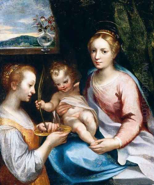 Madonna and Child with St Lucy c. 1600 - view 1