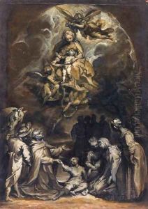 St Hyacinthus Raising a Drowned Child by Francesco Vanni