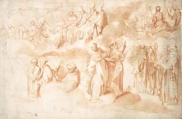 The Saints Of Siena Studies For The Map Of Siena - view 1