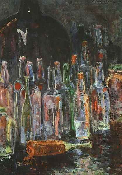 Still Life with Bottles 1892 by Floris Verster