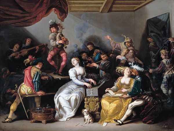 Allegory of the Five Senses 1640 by Simon de Vos
