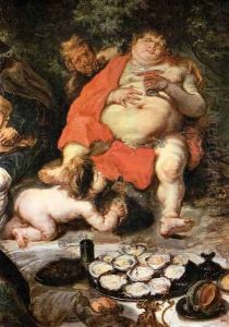 Allegorical Scene (detail) by Simon de Vos