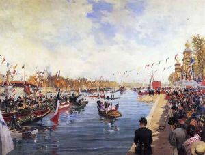 Inauguration of the Premier, Pierre du Pont Alexandre III, On the Occasion of the Universal Exposition of 1900 by Pierre Louis Leger Vauthier