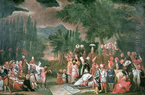 A Turkish Hunting Party with Sultan Ahmed III - view 1