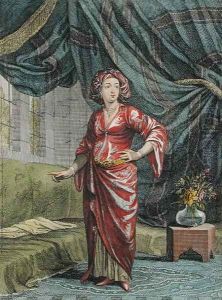 Greek Woman in her Apartment, plate 68 from Recueil de Cent Estampes representant differentes Nations du Levant tirees sur les Tableaux Peints dapres Nature..., 1707-08 by Jean Baptiste Vanmour