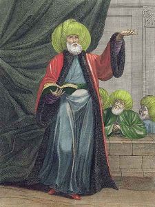The Mufti, or Master of the Law, plate 20 from Recueil de Cent Estampes representant differentes Nations du Levant tirees sur les Tableaux Peints dapres Nature...', engraved by Scotin, Gerard Jean Baptiste (1671-1716) 1707-08 by Jean Baptiste Vanmour