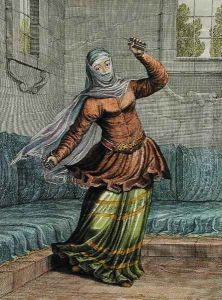 Tchinguis, or Turkish Dancer, plate 54 from Recueil de Cent Estampes representant differentes Nations du Levant tirees sur les Tableaux Peints dapres Nature..., 1707-08 by Jean Baptiste Vanmour