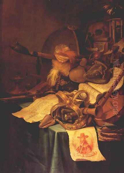 Vanitas with a Royal Crown after 1649 - view 1