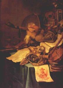Vanitas with a Royal Crown after 1649