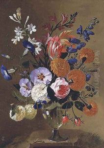 A Still Life of Flowers in a Vase, 1668 by Caspar Pieter I Verbrugghen