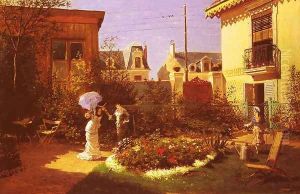 Jeunes Femmes Au Jardin (Young Women in the Garden) by Leon Joseph Voirin