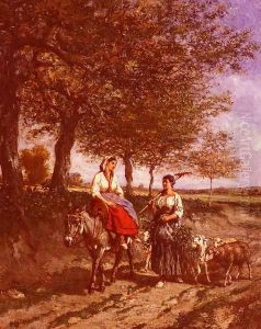 The Return Home by Jules Jacques Veyrassat