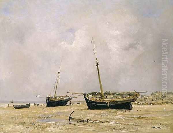 Boats, low tide - view 1