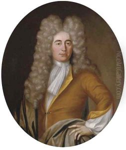 Portrait of Samuel Iveson, three-quarter-length, in a yellow coat