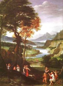 Landscape with Meleager and Atlanta 1613 by Gian Battista Viola