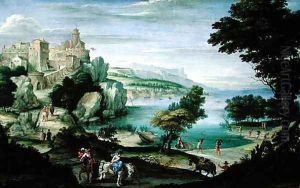 Seashore with a Castle by Gian Battista Viola