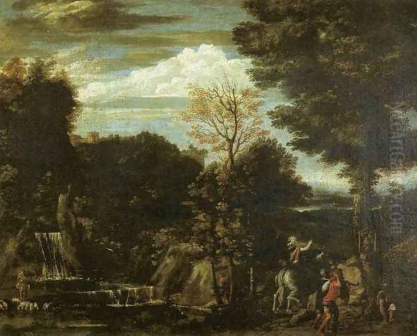 Landscape with a Devotional Image before 1603 - view 1