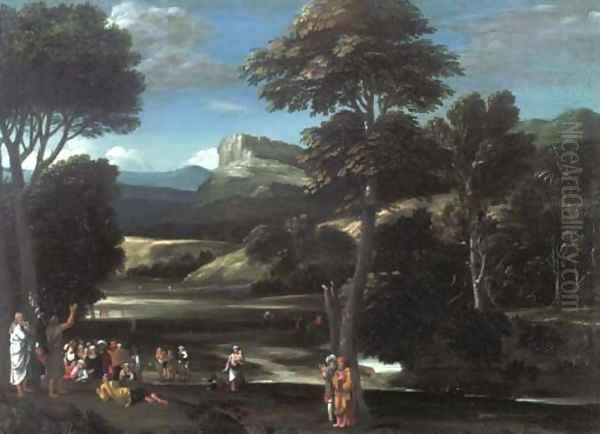 Landscape with Saint John the Baptist preaching - view 1