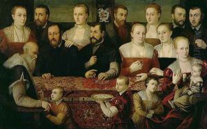Portrait of a Large Family by Vecellio, Cesare