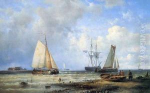 Fishing Vessels by the Shore