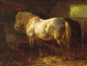 Horses in a Stable