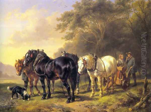 A Plough Team at Rest - view 1