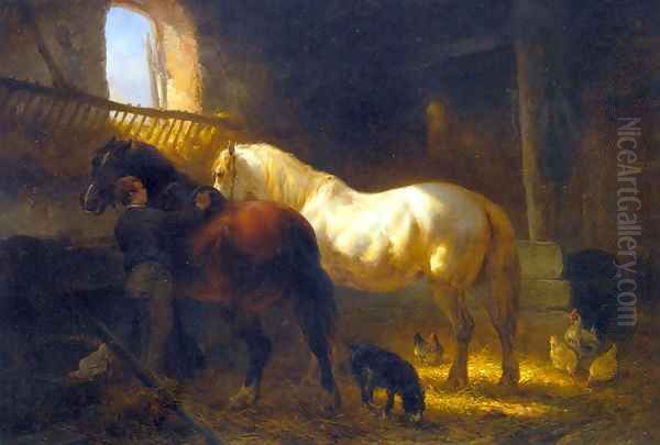 Horses in a Stable 2 - view 1