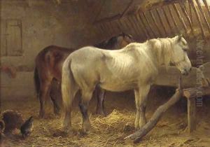 Horses in a stable 3